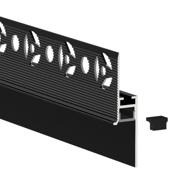 Drywall LED Aluminum Baseboard For 8mm Strip Light Drywall LED Aluminum Baseboard For 8mm Strip Light